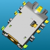 3.5mm斜口沉板耳機插座PJ-3156-L1G